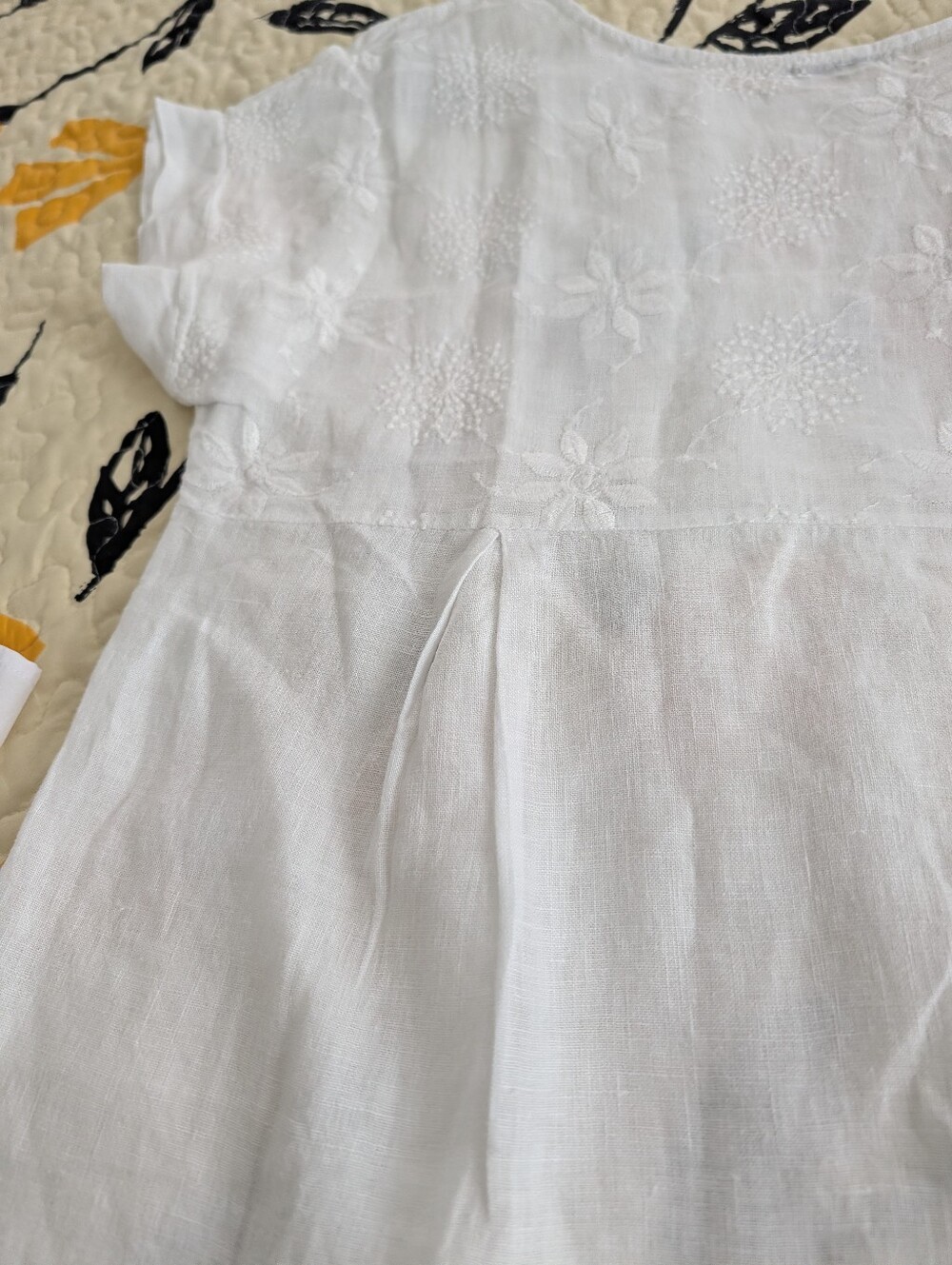 Terzo Milleñnio Made In Italy Linen Embroidered Top M - Picture 16 of 16